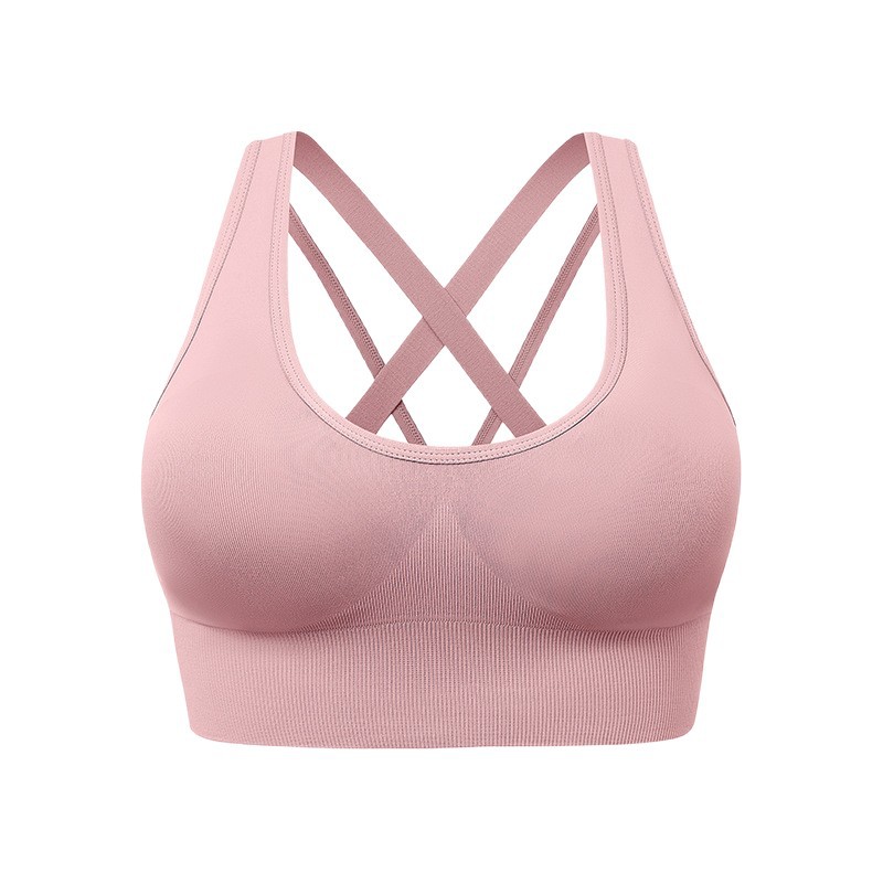 Women's Sports Bra with Removable Pads, Shockproof Running & Fitness Vest, Yoga Back Design