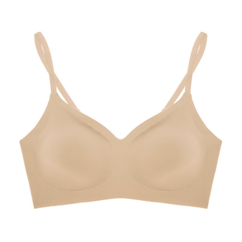 Wireless Bra with Padded Straps for Large Bust, V-Neck Backless Bralette, Women's Cross-Border Hot Seller