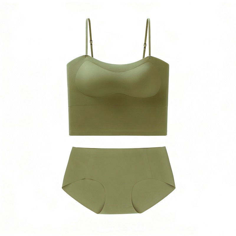 Korean Seamless Backless Bra Camisole with Padded Cups
